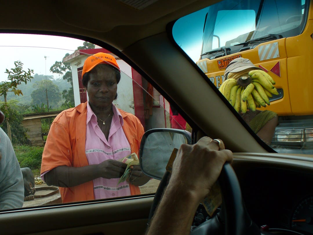 Cameroon highway toll booth