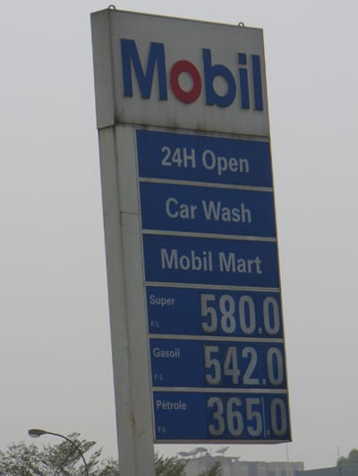 Cameroon gas prices