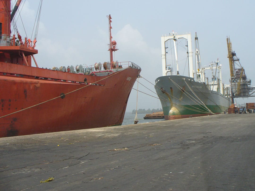 Douala, Cameroon, busy port