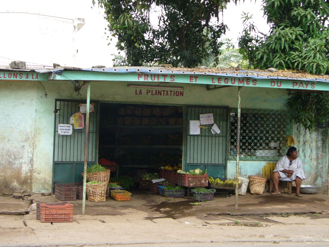 Neighborhood vegetable shop - always soak in water + bleach