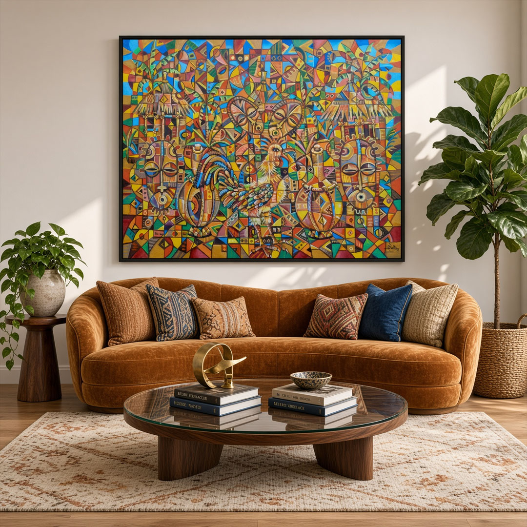 African Juju Society 2 framed African Juju Society 2 framed