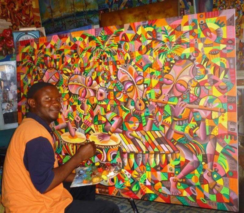 Angu Walters painting Boogie Woogie All Night