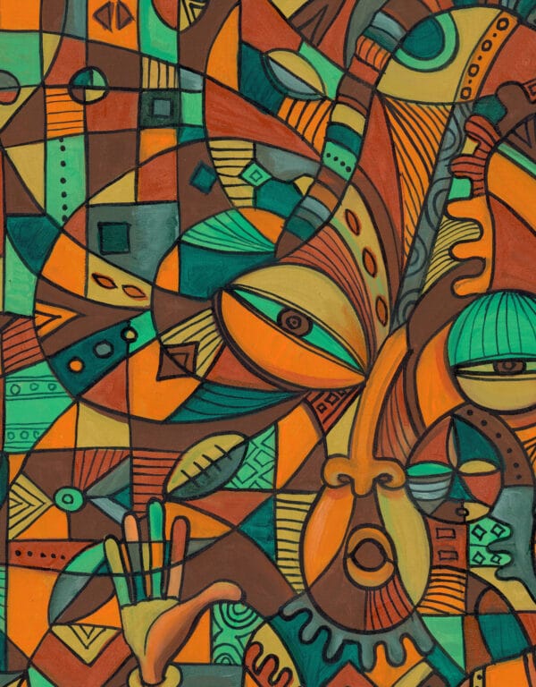 Banjo Players 3 giclée art print - Image 3