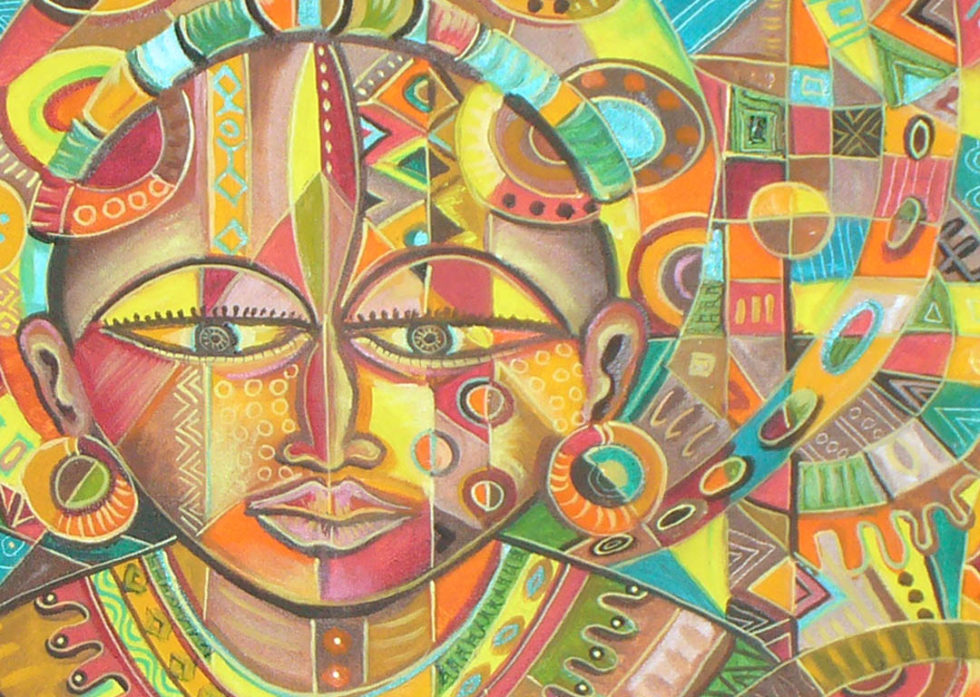 BornHouse Twin Art Cameroon African Paintings