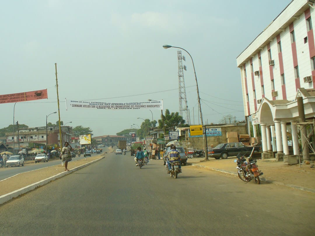 Cameroon highway scene
