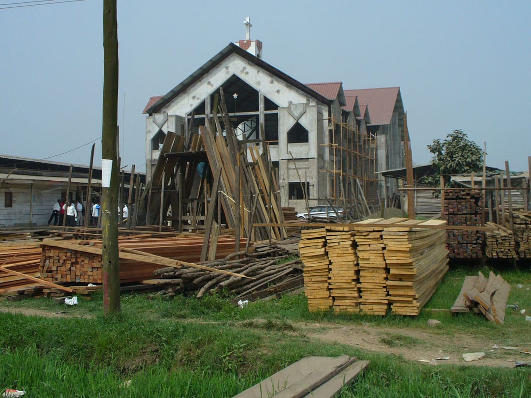 Church under construction