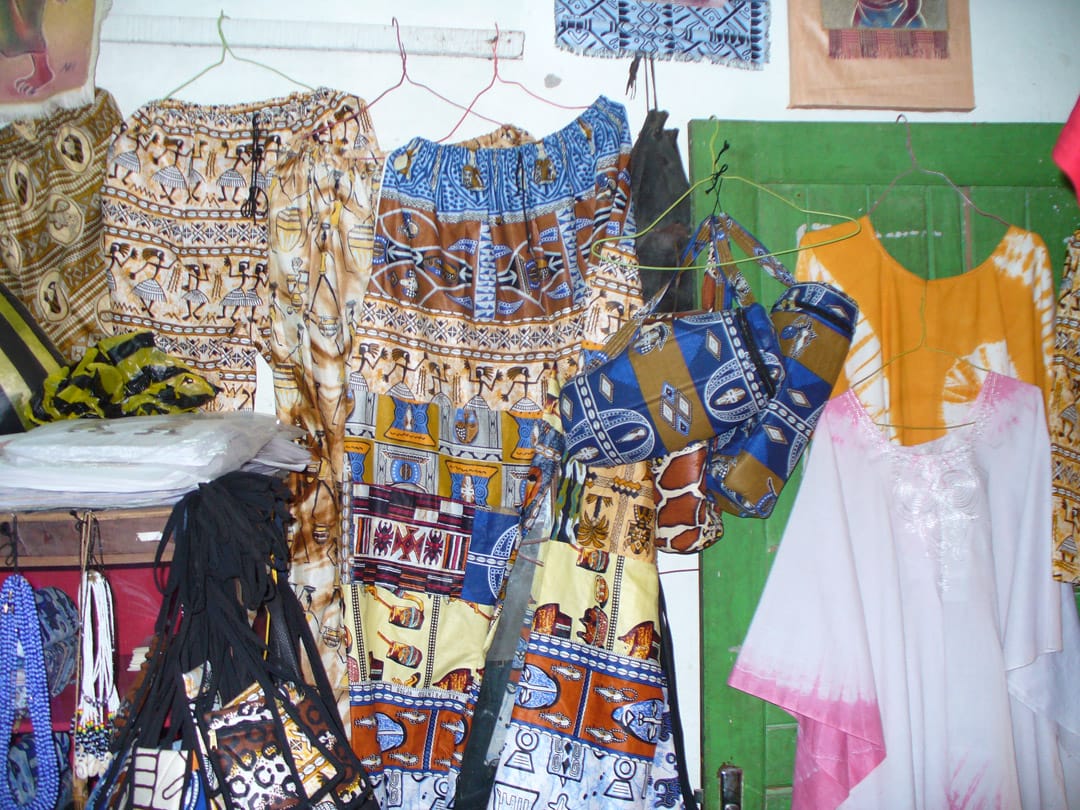 African clothes in bold colors