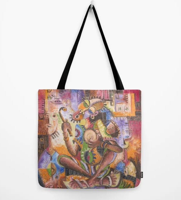 The Drummer tote bag
