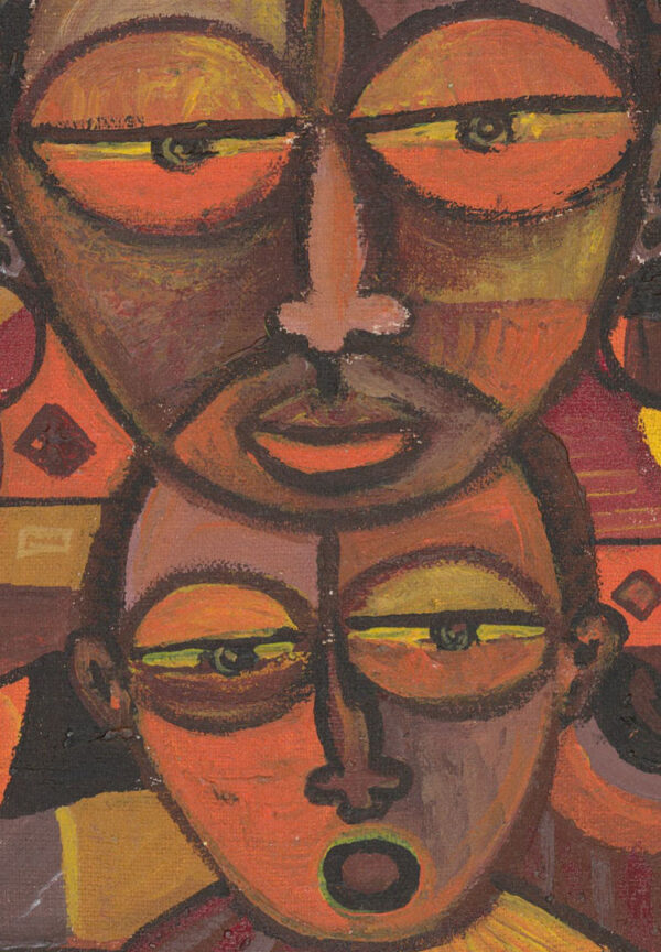 Family 2 African portrait close