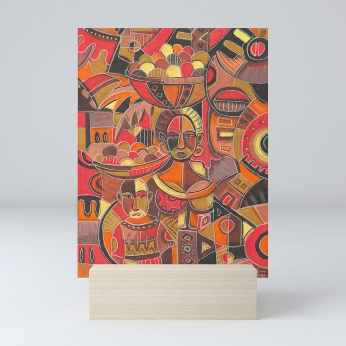 Fruit Sellers mini art print