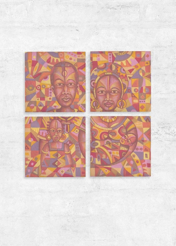 The Happy Family XXI | Art Cameroon African Paintings