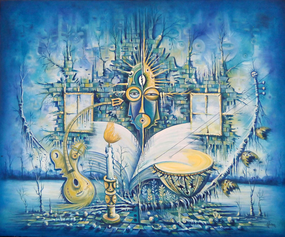 Knowledge is Power 5 surreal painting about education