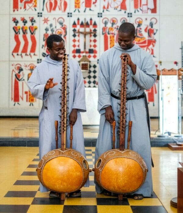 Photo of African kora musicians