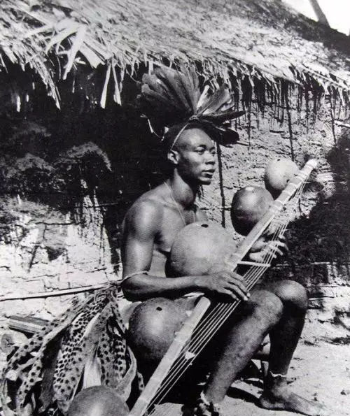 Photo of African mvet player