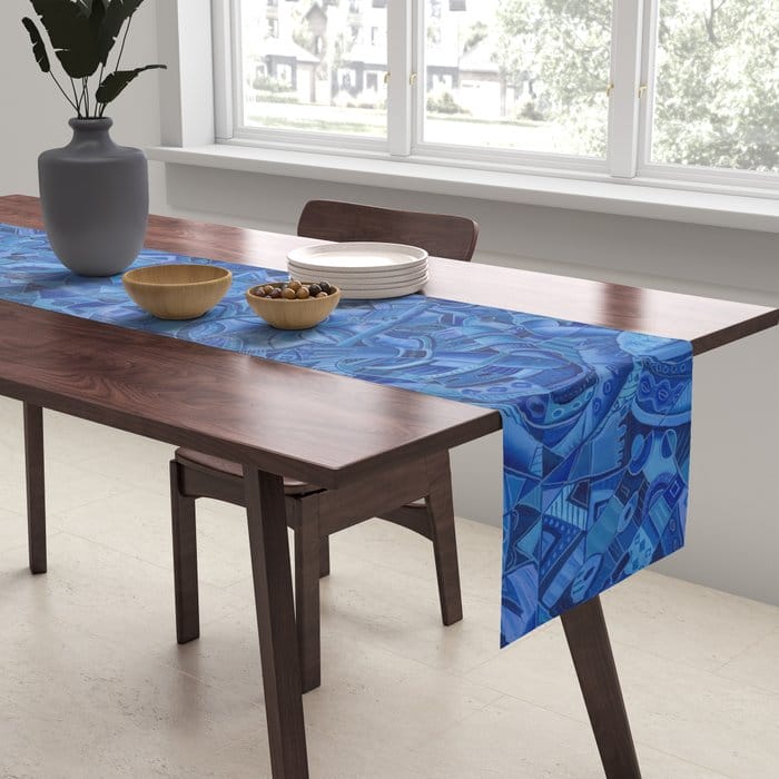 Blues Band 2 table runner