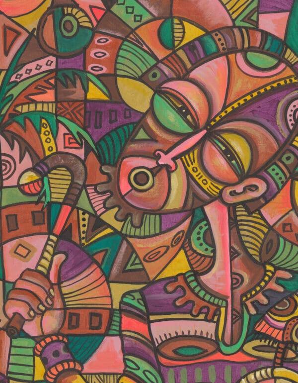 The Drummer 4 giclée art print - Image 2