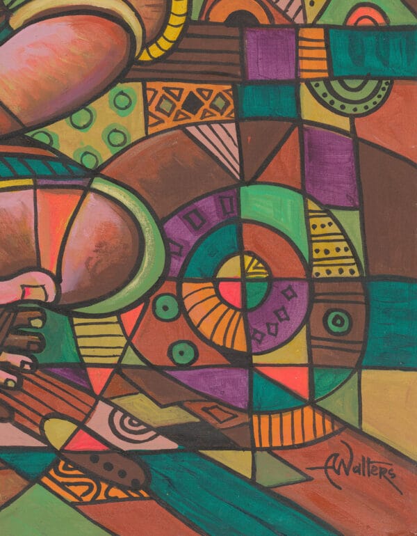 The Drummer 4 giclée art print - Image 7