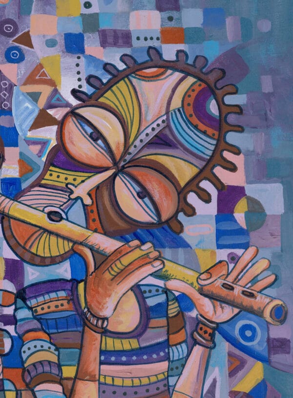 The Drummer and Flutist 4 giclée art print - Image 3
