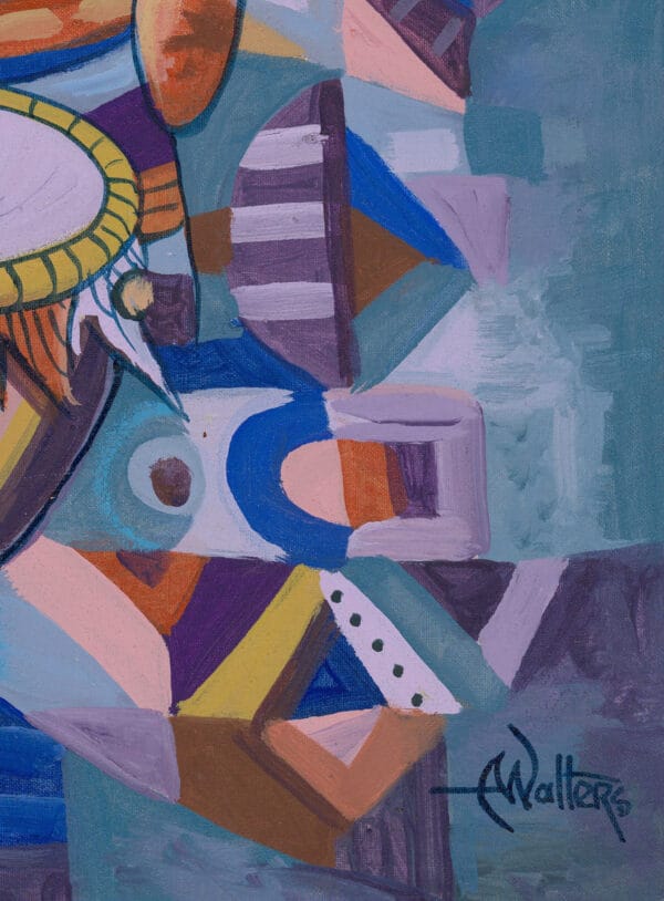 The Drummer and Flutist 4 giclée art print - Image 7