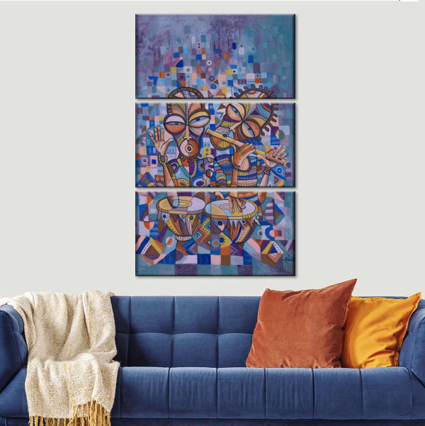 The Drummer and Flutist 4 multi-panel art print