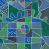 The Flutist 7 abstract figurative music painting close