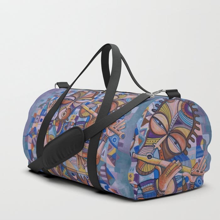 The Drummer and Flutist 4 duffle bag