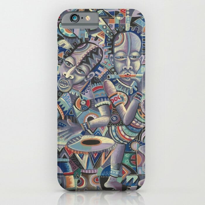The Drummer and the Flutist 2 iPhone case