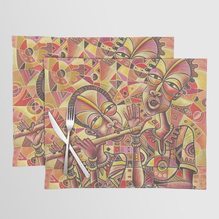 Drummer and Flutist placemat