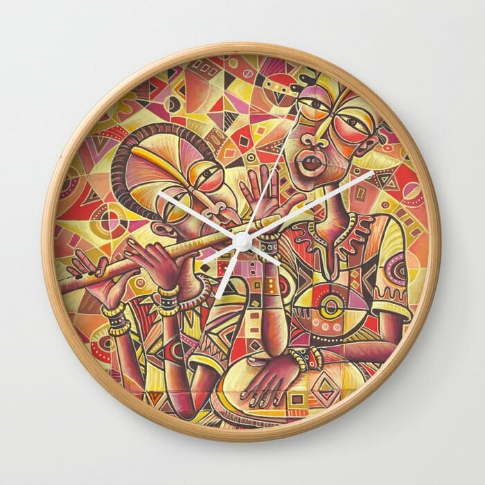 The Flutist VIII Art Cameroon African Paintings