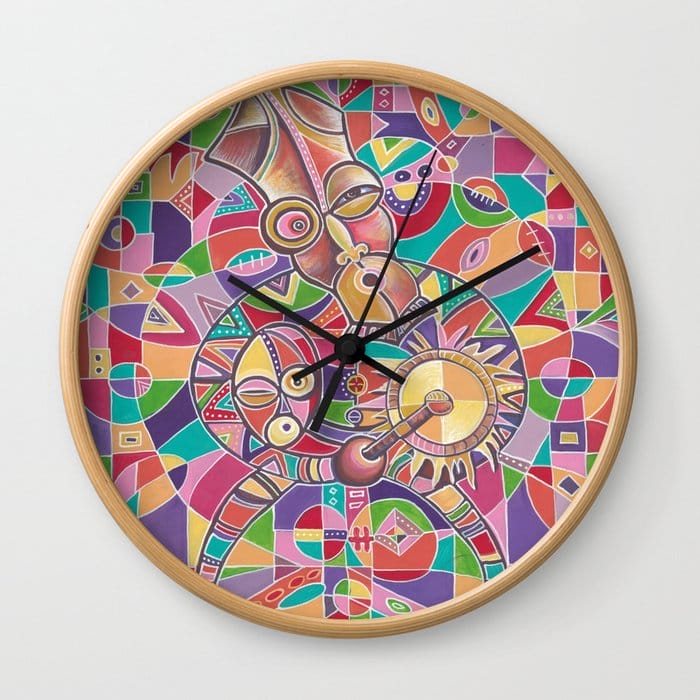 The Drummer 12 wall clock