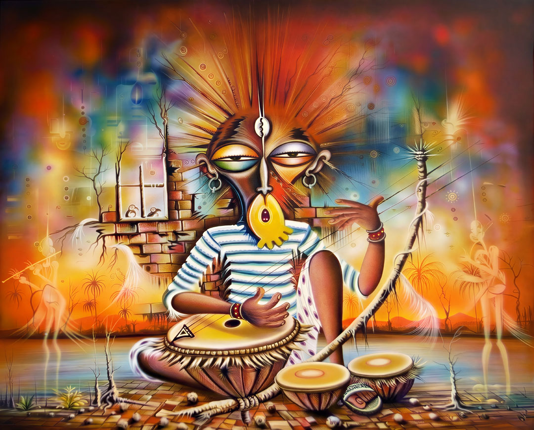 The Storyteller surreal African art