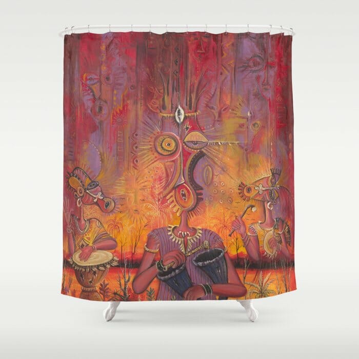 The Town Cryer shower curtain