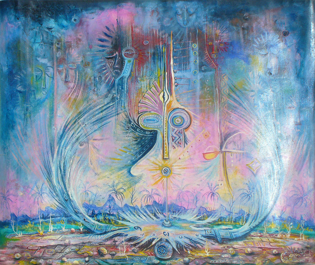 Time a surreal painting from Africa