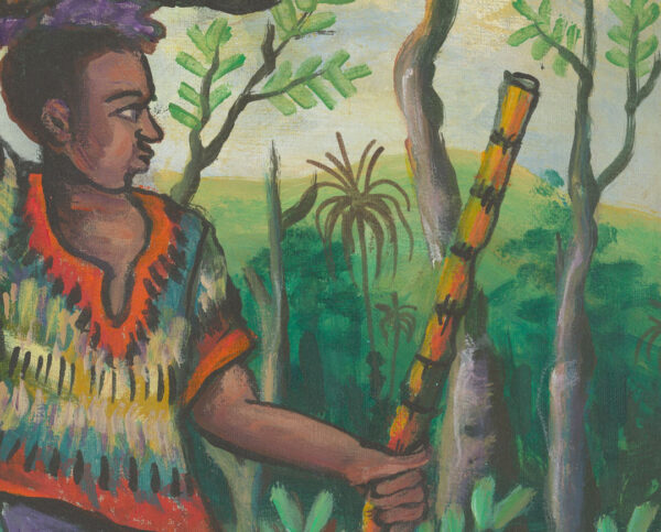 To the Market 3 African village close